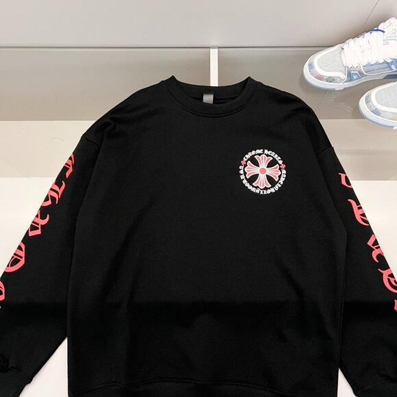 Chrome Hearts Black Long Sleeve Tee with Pink Graphics - Picture 3 of 10